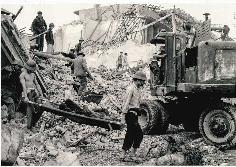 Houses No. 34 - 54 in Khâm Thiên street were destroyed by B.52 bombers