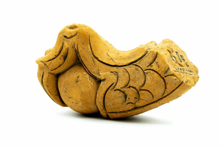 Bàn chân rồng, đất nung, thời Lý, thế kỷ XI - XII
