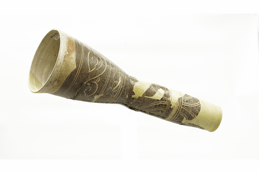 Loa gốm men nâu, thời Trần, thế kỷ XIII - XIV